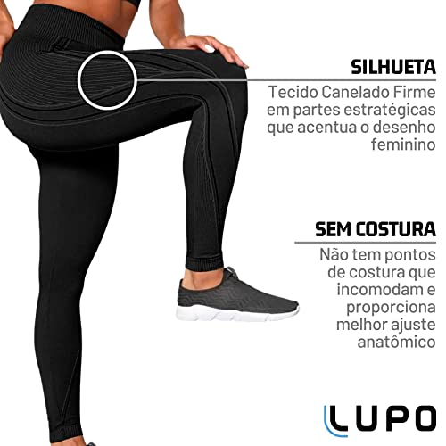 Kit 02 Legging Max Lupo Sport | 2 Preto | P(71053-001_02UN)