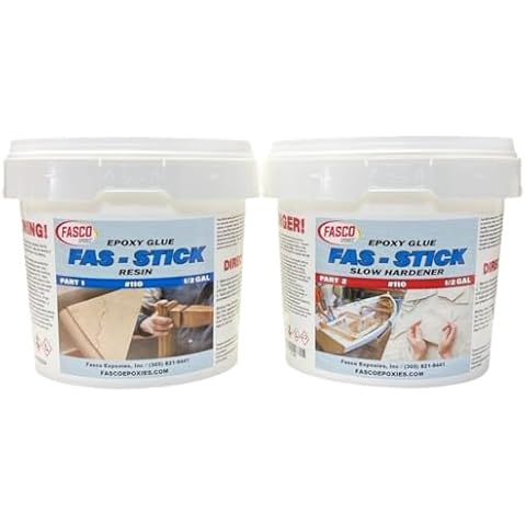 Fasco Epoxies Epoxy Glue Gallon Kit (Wood, Aluminum, Fiberglass) Cover