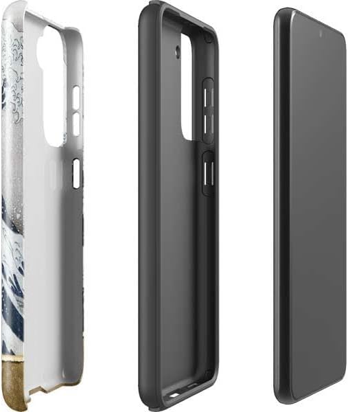 Skinit Pro Phone Case Compatible with Galaxy S21 5G - Officially Licensed The Great Wave Off Kanagawa by Hokusai Design