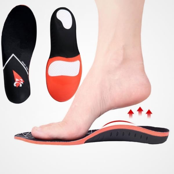Image of Wonder Care Triple Gel Extra Soft Insole for Shoes Men and Women, Trimmable Arch Support Insoles, Orthopedic Insole for Flat Feet, Breathable Extra Comfort Shock Absorption Sole (Size 6-8.5 UK)
