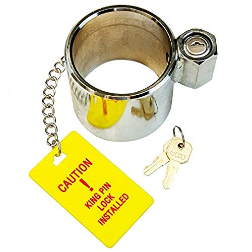 Vulcan King Pin Trailer Hitch Lock - Heavy Duty Chromed Steel - Works With Rvs And Class 8 Trailers #TOP1