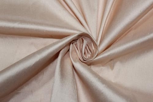 Soie dupioni pure 100% haut de gamme rose poudré pour haute couture