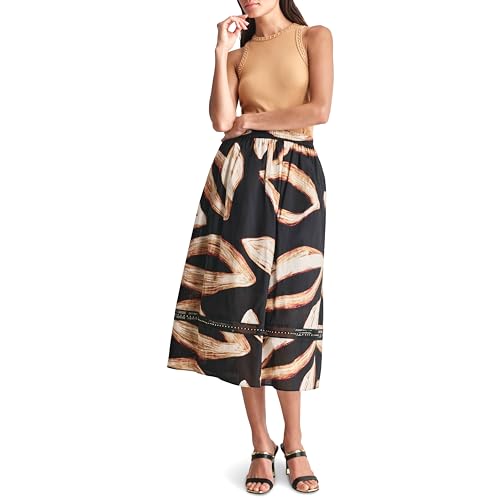Jupe femme DKNY imprimée en coton léger style rock chic tendance
