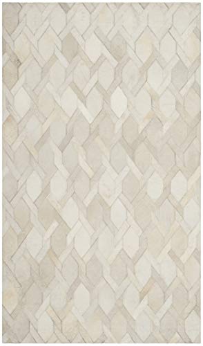 Tapete de cuero SAFAVIEH 3' x 5' color marfil miniatura 5