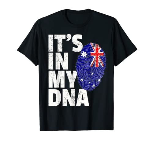 IT'S IN MY DNA Australia Australian Flag Official Pride Gift Maglietta