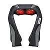 Massagegerät mit Wärmefunktion für Schulter Nacken Rücken Nackenmassagegerät Shiatsu Elektrisch Massager zu Hause Büro