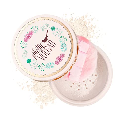 Pretty Vulgar The Powder Room Setting Powder, Translucent Loose Finishing Powder, Skin Smoothing, Pore-Minimizing, Matte Finish, Vegan, Gluten-Free And Cruelty-Free, 25G / 0.88 Oz. #TOP1