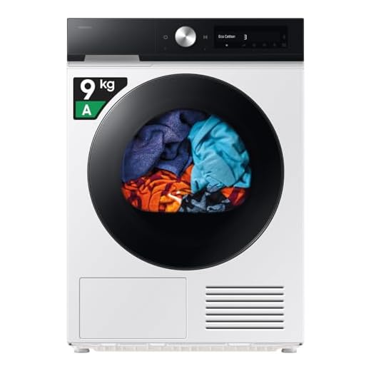 Samsung Asciugatrice Bespoke AI DV90DB7845GE/U3, 9 kg, Pompa di Calore, Wifi, QuickDrive, AI Dry, Sensore Optimal Dry, Display AI Control, Carica Frontale, 60L x 85H x 60P cm