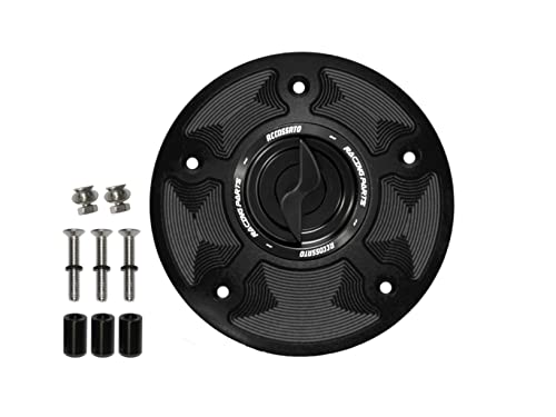 Bouchon essence cliquet noir Accossato pour vos sorties piste en Honda CBR 1000 RR 2015