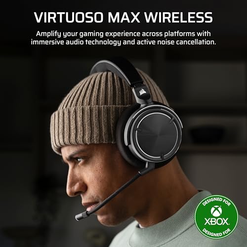 Corsair Virtuoso MAX Wireless Bluetooth Xbox PC Gaming Headset – Black - image 2