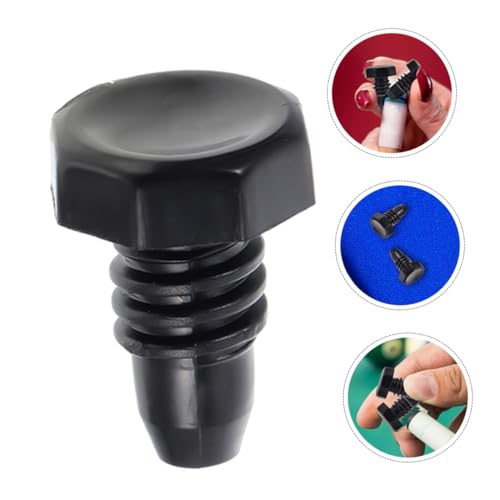 Tapones de fondo de billar Toyvian contra roturas: protección para tacos en color negro 4