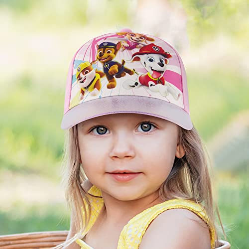 Nickelodeon Girls Cap, Paw Patrol Adjustable Toddler Hat For Ages 2-4 Baseball Cap, Pink, 2-4T US2