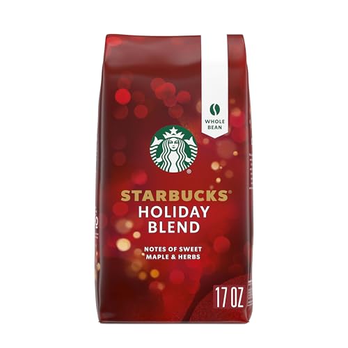 Starbucks Holiday Blend, Medium Roast Whole Bean Coffee, Holiday Limited Edition, 17 Oz 1.063 lb.