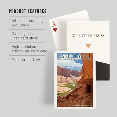 Lake Powell Forgotten Canyon Baraja de 52 cartas Póker miniatura 3