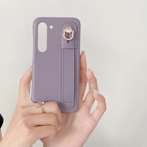 Coque Samsung S24 Plus Violet en cuir PU de luxe protégeant votre smartphone