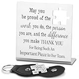 You are an Important Piece of Our Team Appreciation Gift Employee Staff Teacher Thank You Volunteer Recognition Teamwork Gift for Coworker Member Group Office Gift Desk Decorative Sign TZC35