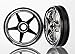 Traxxas 6974 Wheels 5-Spoke Chrome Front, Funny Car, 2-Piece