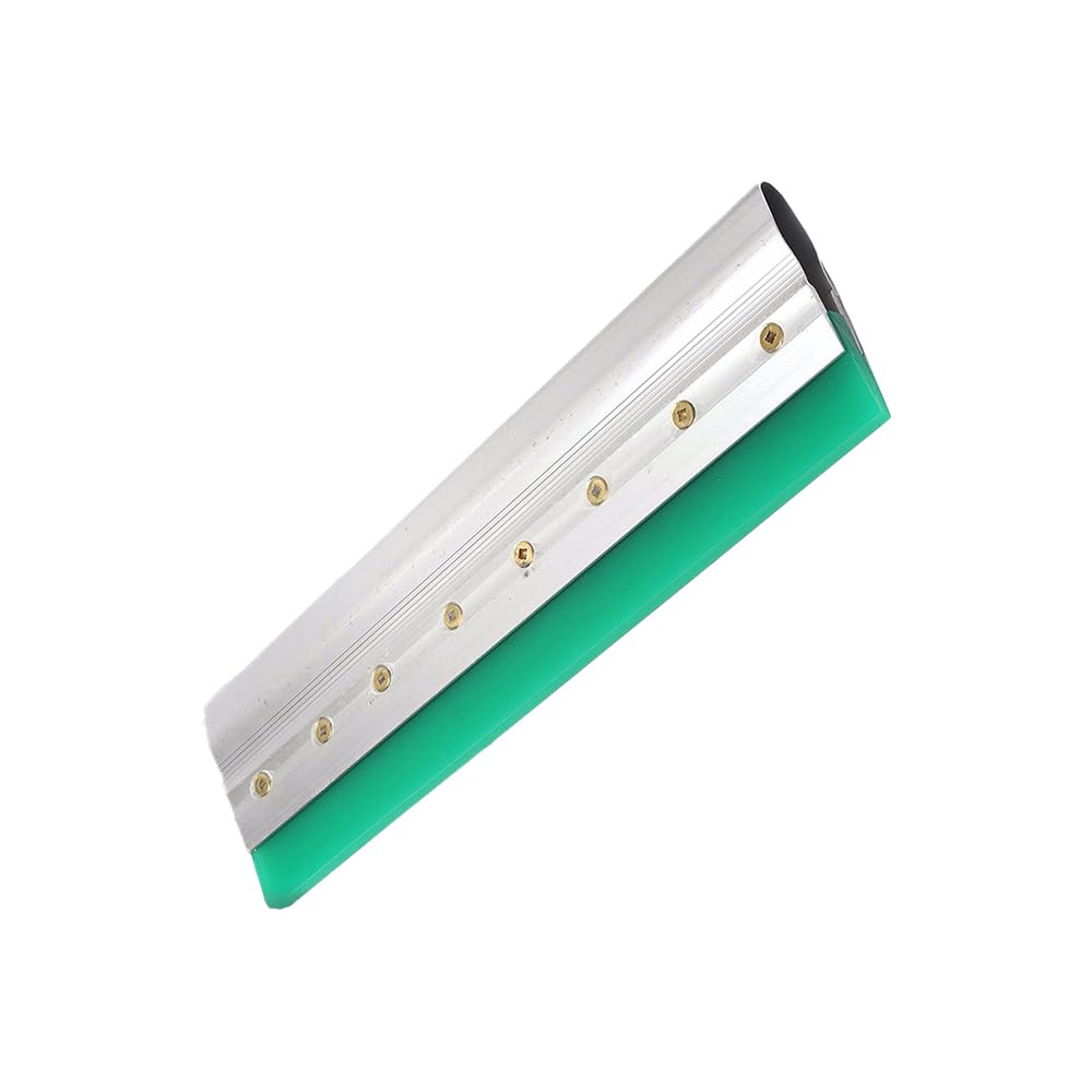 Aluminum Screen Printing Squeegee, 75 Durometer Ink Squeegee Scraper for Screen Printing, Size 40cm Square Cut Blade
