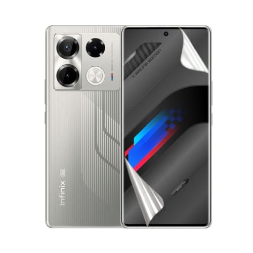 Image of BLACKSHEEP Matte Screen Protector for Infinix Note 40 Pro 5G / Infinix Note 40 Pro Plus 5G (Pack of 1) Membrane Case Friendly Full Edge to Edge Screen Coverage & Installation Kit