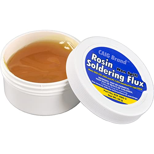 CAIG LABORATORIES LABS RSF-R80-2 Rosin Flux Soldering 2094258 Paste Jar, 56 g, 1.5"
