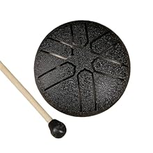 Make of Carbon steel with accurate by meticulous cutting. With excellent finished, the drum body is full and round Whether children or adults, anyone interested in music can use this product for entertainment, practice, and The design is simple and e...
