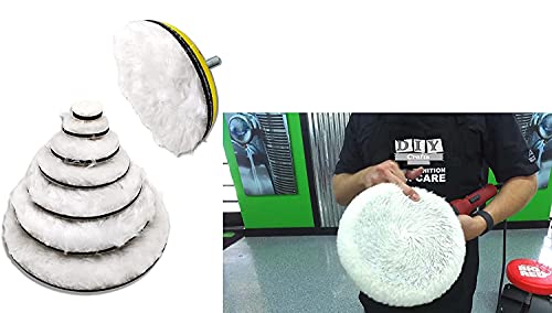 Image of DIY Crafts 3 Pcs, 4 inch inch Fur Felt Pad Only, Fur Felt Pad Only For Car Cleaning Felt Wool Foam Polishing Waxing Pad Buffing Polishing Wheel Sponge Wool Buffing Pad(3 Pcs, 4 inch inch Fur Felt Pad Only)