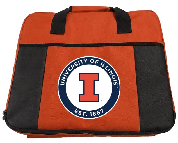 R and R Imports Illinois Fighting Illini Seat Cushion Officially Licensed Collegiate Product Orange