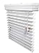 US Window And Floor 2" Faux Wood Blind for a Door, 25" W X 72" H, White