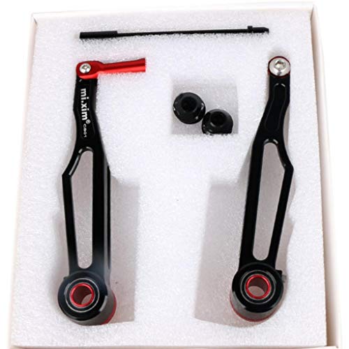 YIJU 1 Par de Peças de Freio em V de Alumínio Dobrável com Manga Curta E Longa - Braço Longo preto