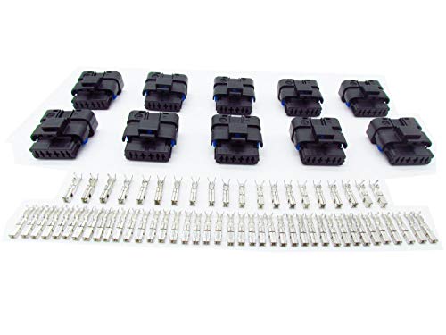 CNKF 10 Sets Black 6 Way Sicma FCI connettore