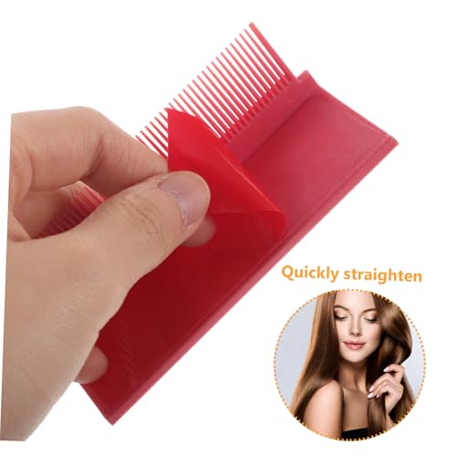 4 Piezas Peine Planchita para Cabello Negro miniatura 3