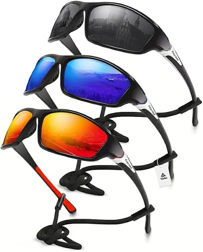 3 Piece Polarized Sports Sunglasses Set