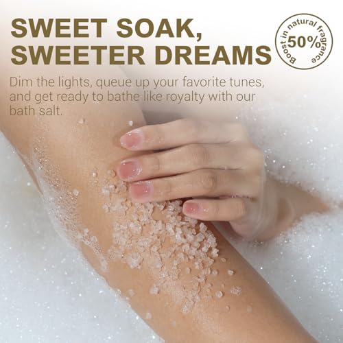 image for Spa Luxetique Spa Gift Baskets for Women - Vanilla Bath Set with Bubbl