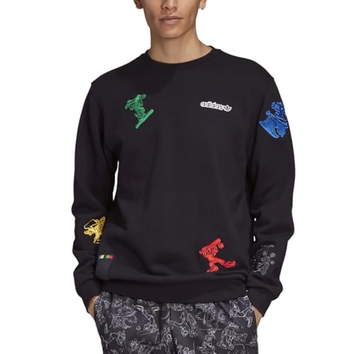 adidas Originals mens Goofy Crew Black/Black X-Small at Amazon