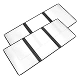 2 Stück Transparente PVC Menühüllen Speisekartenabdeckung für Restaurants Cafés und Catering Seiten Sichtfenster Robust und Benutzerfreundlich