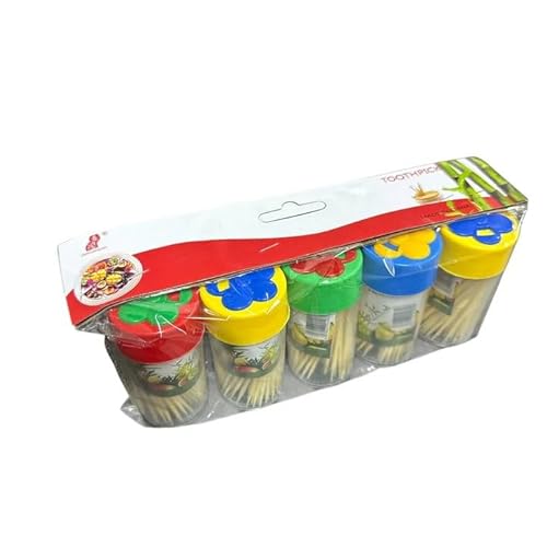 5pcs Reusable Stainless Steel Toothpicks Set – Portable & 