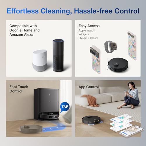 ECOVACS DEEBOT T30S AI Robot Vacuum and Mop, 11000Pa, TruEdge Adaptive Edge Mopping, ZeroTangle Technology, AI Obstacle Avoidance and Instant Re-Mop, Hot Water Washing, Self-Emptying & Refilling by ECOVACS - Image 6