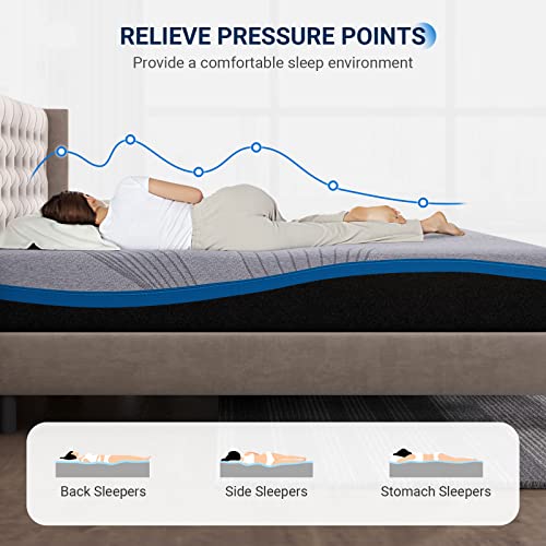 Avenco Twin Xl Mattress, 10" Gel Memory Foam Mattress In A Box With Breathable Cover For Pressure Relief, Shaped Cuting Technology Medium Firm Supportive, Certipur-Us Certified (Ac-Hmcd-005) #TOP2