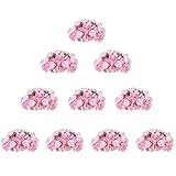 3 Funciones En Una: Esta flor falsa se puede utilizar como decoración de mesa con el soporte de flores que se vende en nuestra tienda, o se puede colgar en la pared como decoración floral colgante. En tercer lugar, se pueden atar dos ramos de rosas falsas con los lazos (incluidos en el paquete) como una gran bola floral para colgar en el centro del adorno. Vea las fotos para más detalles.