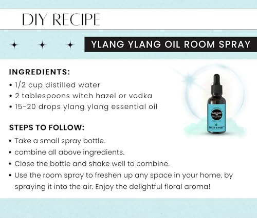 Image of Earth N Pure Ylang Ylang Essential Oil Natural and Therapeutic Grade for Aromatherapy, Hair Care and Skin Care 50 ml
