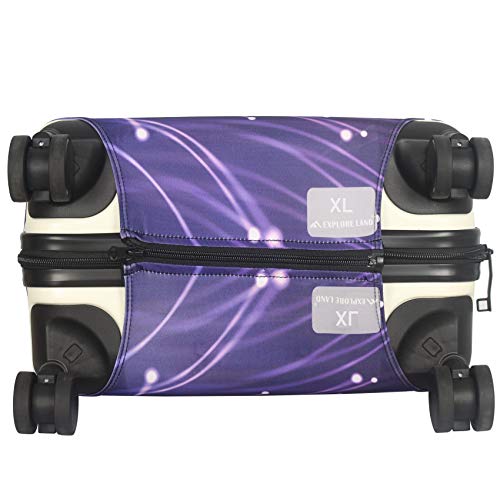 Explore Land Travel Luggage Cover Suitcase Protector Fits 31-32 Inch Case (Fireworks, XL)