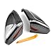 PuRoxx ABS Carbon Fiber Car Side Rear View Rearview Mirror Cover Replacement，Compatible For VW Polo Mk6 AW GTI 2018-2020