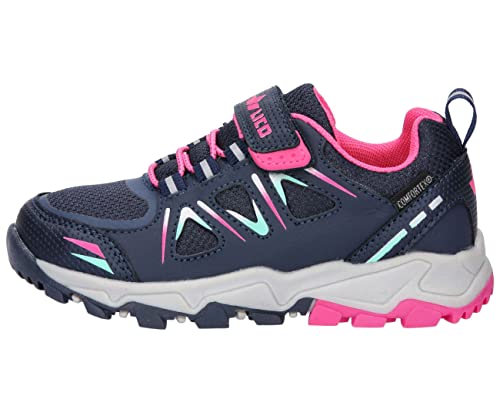 Lico Unisex Kinder Allen Vs Cross-Laufschuhe, Marine Pink Türkis, 32 EU