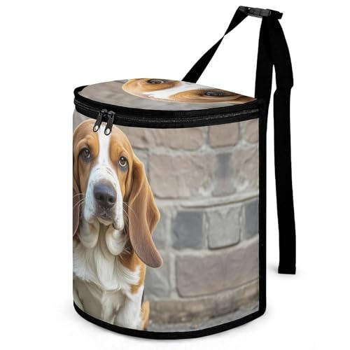 Poubelle de voiture Basset Hound étanche suspendre