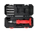 ARES 18021-1/2-Inch Manual Reversible Impact Driver - Standard and Long Slotted 5/16 & 3/8 and Phillips #2 & #3 Bits - Disengage Brake Caliper Screws and Rusted or Frozen Fasteners