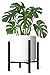 Mkono Plant Stand Mid Century Modern Tall Flower Pot Stands Indoor (Plant Pot Not Included) Outdoor Metal Potted Plant Holder, Plants Display Rack Fits Up to 12 Inch Planter