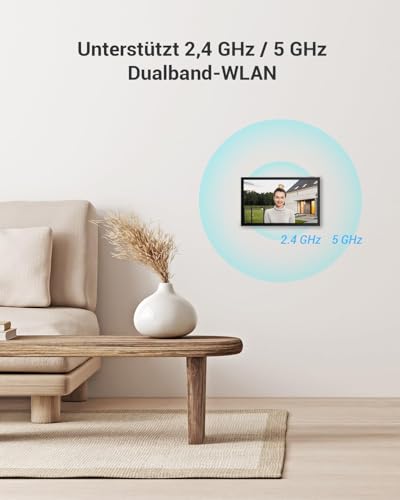 EZVIZ 2K Video Türklingel Kit mit Türsprechanlage & Doppelten 7-Zoll-Farb-Touchscreens, KI Personenerkennung und Zwei-Wege-Audio, Gegensprechanlage mit Türöffner, Dualband-WLAN, HP7 2-Familien-Kit