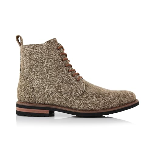 Image of Polar Fox Men's Ankle Dress Boots | Lace-up Casual Fashion Boot Collection | Cap Toe & Plain Toe Styles |