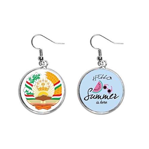 Pendientes de sandía Tayikistán Asia para lucir un lóbulo colorido este verano