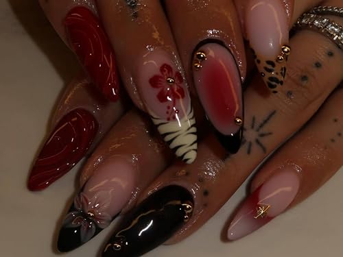 Wild Bloom Safari Soft Gel Press On Nails, Custom Fit